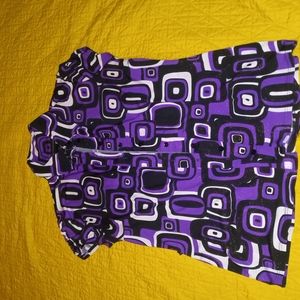 International Concepts shirt size medium retro look with sparkly effect black cr